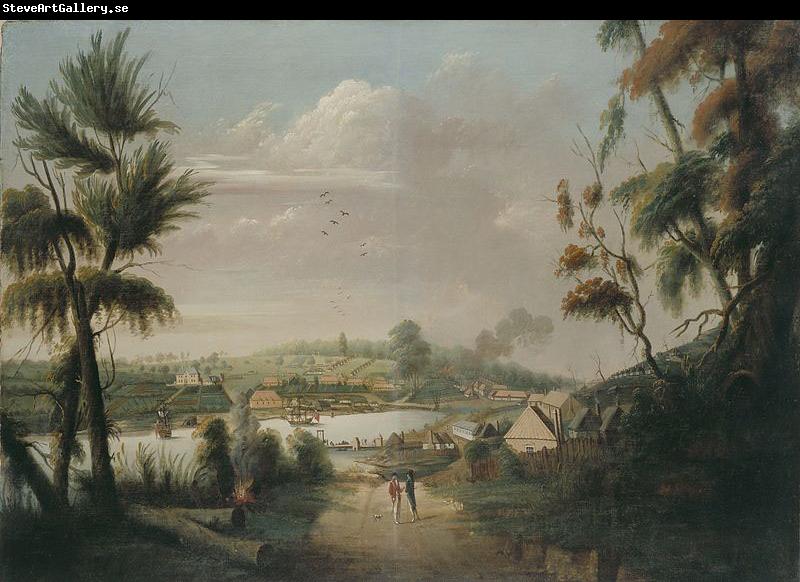 unknow artist direct north general view of Sydney Cove